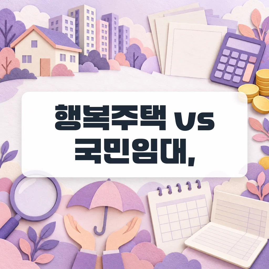 행복주택 국민임대 차이, 만 39세와 소득 70%에서 갈리는 선택