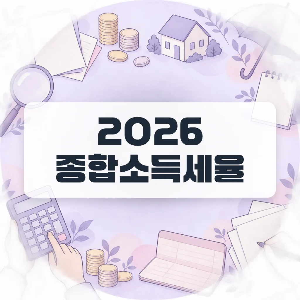 2026 종합소득세율 구간표로 내 과세표준 세액 계산하는 법