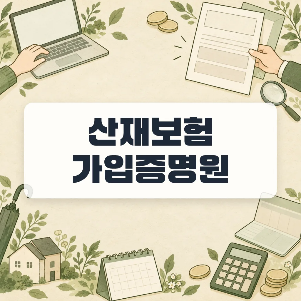 산재보험 가입증명원 발급 전에 준비할 인증서와 출력 순서