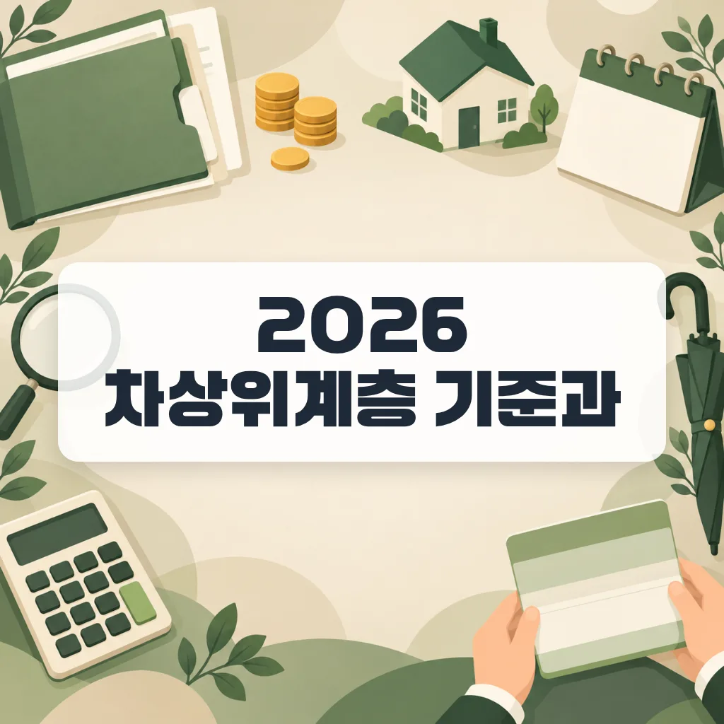 2026 차상위계층 기준, 월급 300만원 3인 가구도 될까